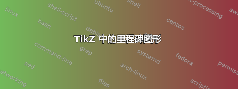 TikZ 中的里程碑图形