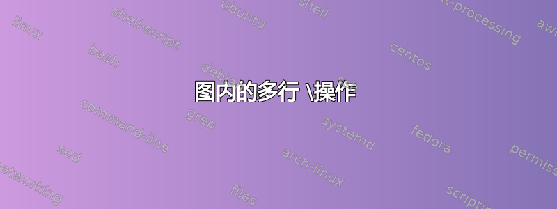 图内的多行 \操作