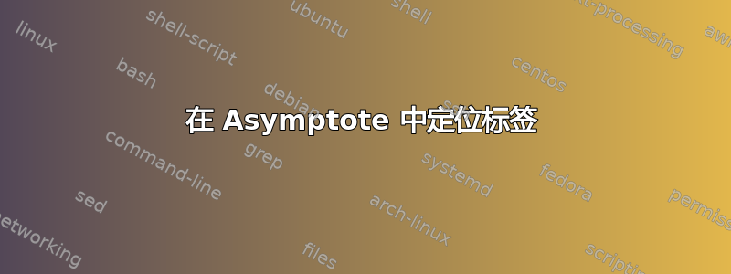 在 Asymptote 中定位标签