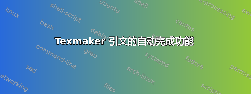 Texmaker 引文的自动完成功能