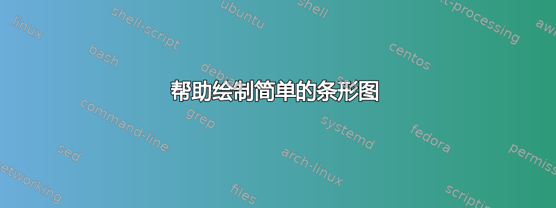 帮助绘制简单的条形图