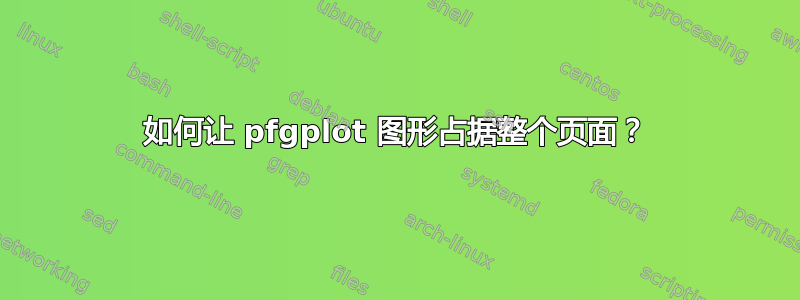 如何让 pfgplot 图形占据整个页面？