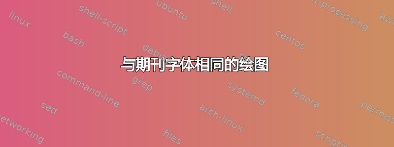 与期刊字体相同的绘图