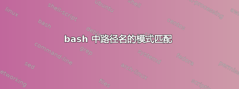 bash 中路径名的模式匹配