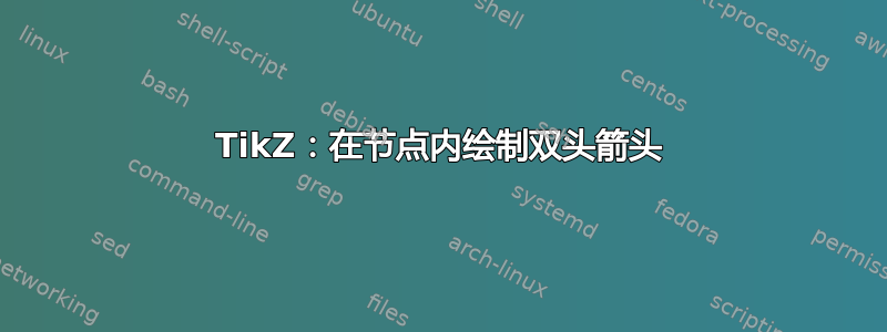 TikZ：在节点内绘制双头箭头