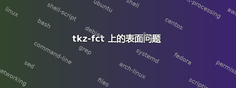 tkz-fct 上的表面问题