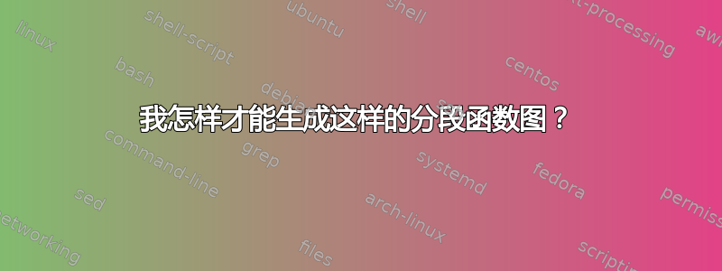 我怎样才能生成这样的分段函数图？