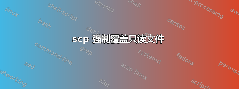 scp 强制覆盖只读文件