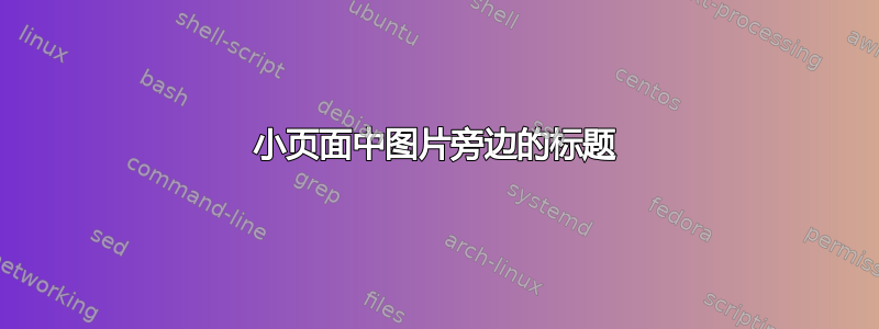 小页面中图片旁边的标题