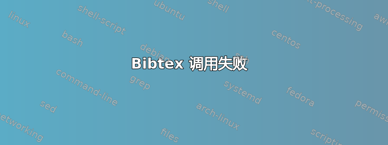 Bibtex 调用失败 