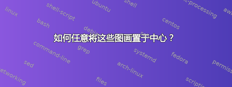 如何任意将这些图画置于中心？