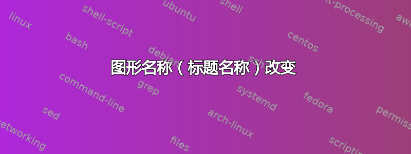 图形名称（标题名称）改变