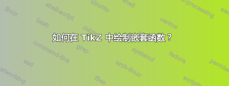 如何在 TikZ 中绘制嵌套函数？