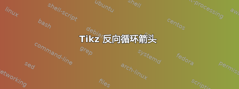 Tikz 反向循环箭头