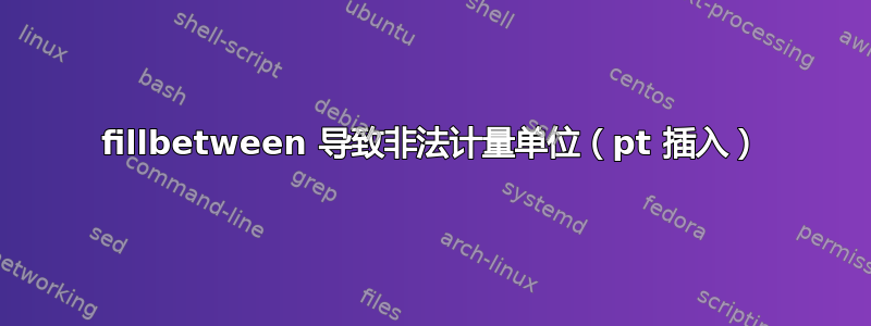 fillbetween 导致非法计量单位（pt 插入）