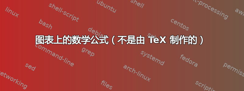 图表上的数学公式（不是由 TeX 制作的）