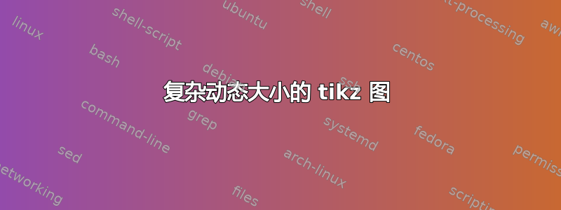 复杂动态大小的 tikz 图