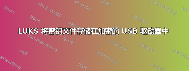 LUKS 将密钥文件存储在加密的 USB 驱动器中