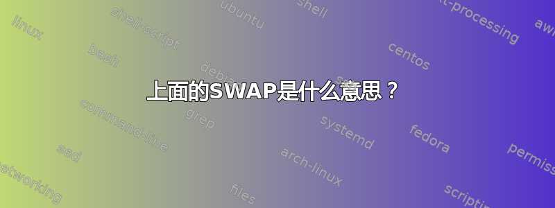 上面的SWAP是什么意思？