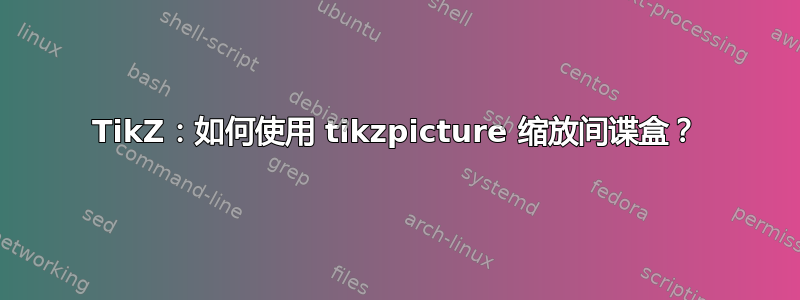 TikZ：如何使用 tikzpicture 缩放间谍盒？