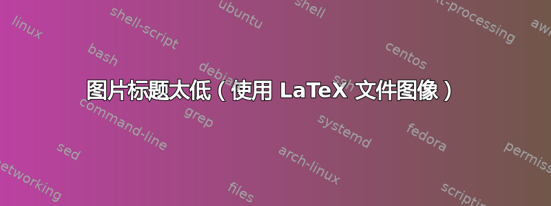 图片标题太低（使用 LaTeX 文件图像）