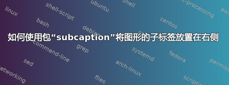 如何使用包“subcaption”将图形的子标签放置在右侧