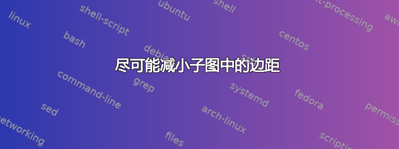 尽可能减小子图中的边距