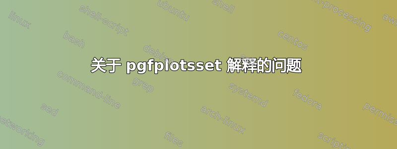 关于 pgfplotsset 解释的问题