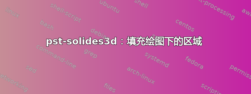 pst-solides3d：填充绘图下的区域