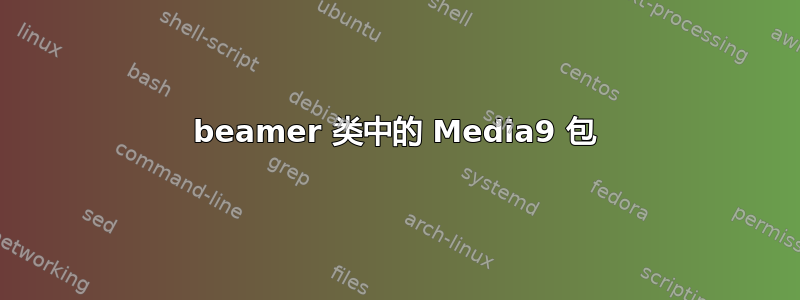 beamer 类中的 Media9 包