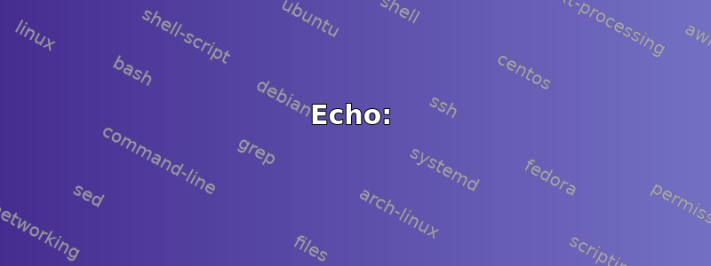 Echo: