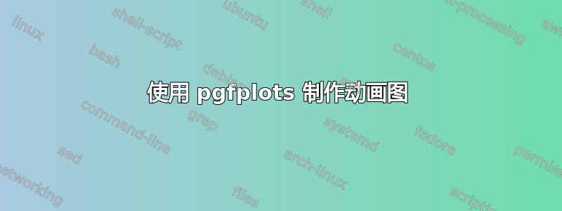 使用 pgfplots 制作动画图