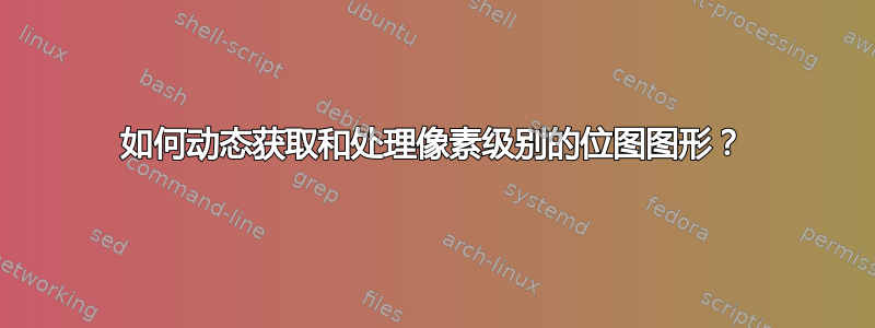 如何动态获取和处理像素级别的位图图形？