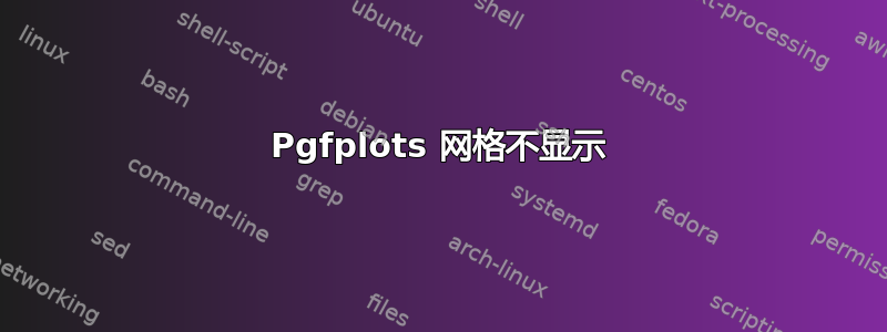 Pgfplots 网格不显示