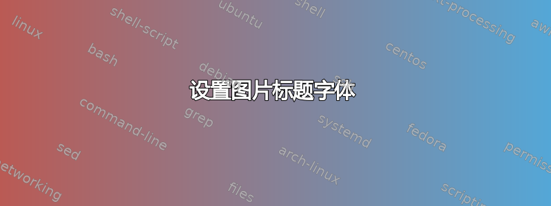 设置图片标题字体