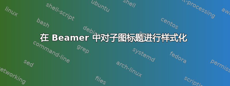 在 Beamer 中对子图标题进行样式化