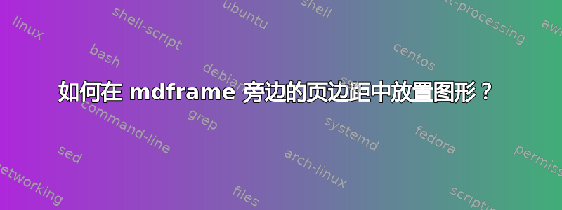 如何在 mdframe 旁边的页边距中放置图形？