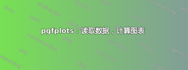 pgfplots：读取数据，计算图表