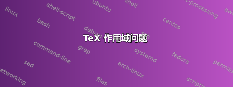 TeX 作用域问题