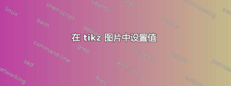 在 tikz 图片中设置值