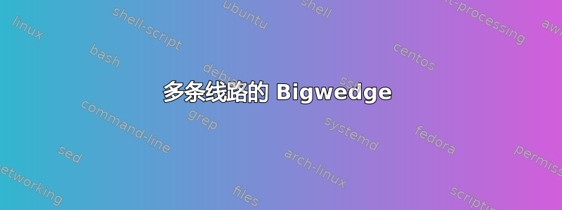 多条线路的 Bigwedge