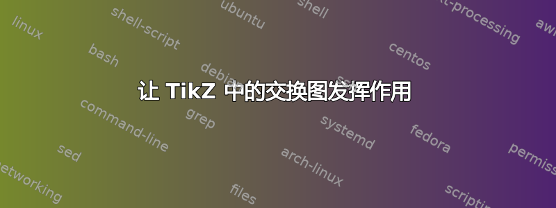 让 TikZ 中的交换图发挥作用