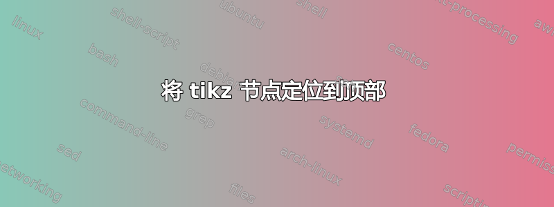 将 tikz 节点定位到顶部