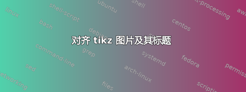 对齐 tikz 图片及其标题