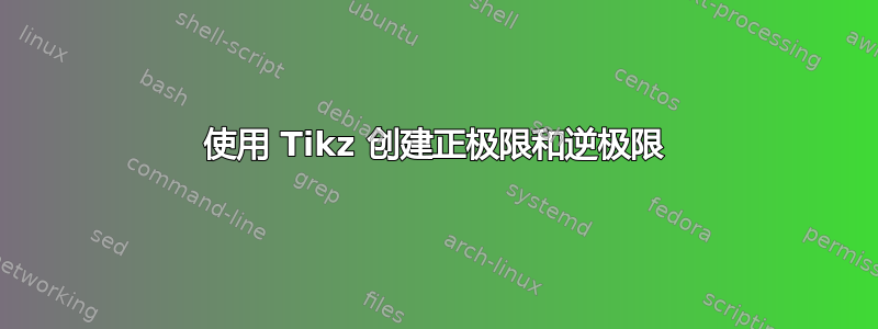 使用 Tikz 创建正极限和逆极限