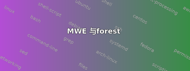 MWE 与forest