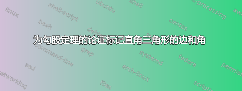 为勾股定理的论证标记直角三角形的边和角