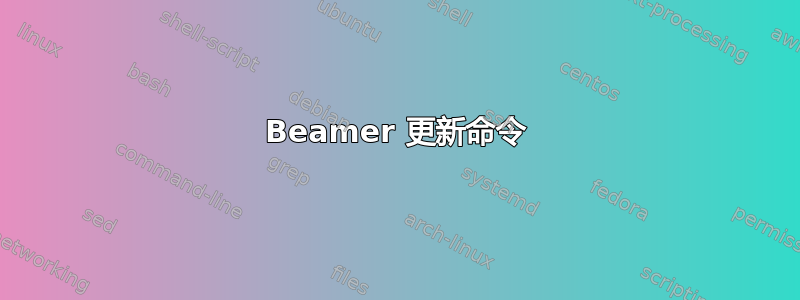 Beamer 更新命令