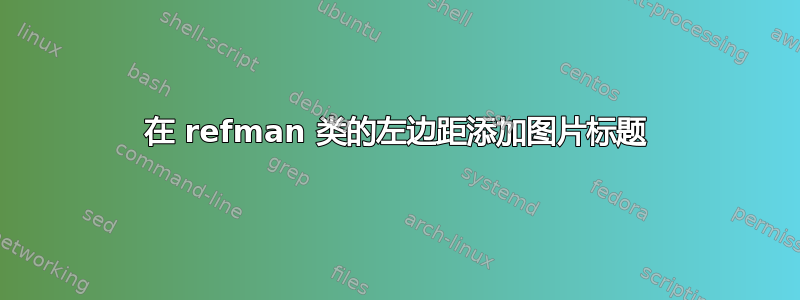 在 refman 类的左边距添加图片标题