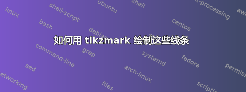 如何用 tikzmark 绘制这些线条